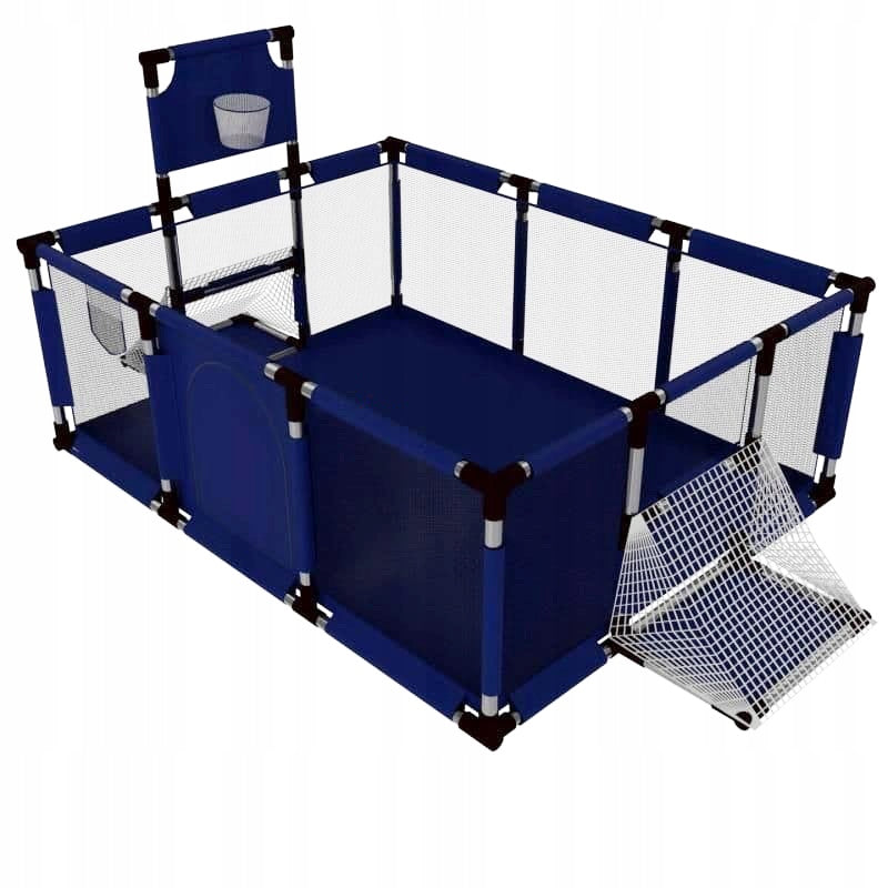 PLAYPEN FOR CHILDREN LARGE 181x129 CM GOAL AND BASKET