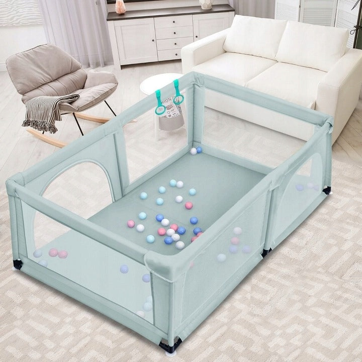 PLAYPEN FOR CHILDREN LARGE 190 × 120 CM + 50 BALLS COSTWAY Manufacturer code UY10037BL