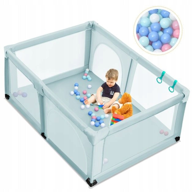 PLAYPEN FOR CHILDREN LARGE 190 × 120 CM + 50 BALLS COSTWAY