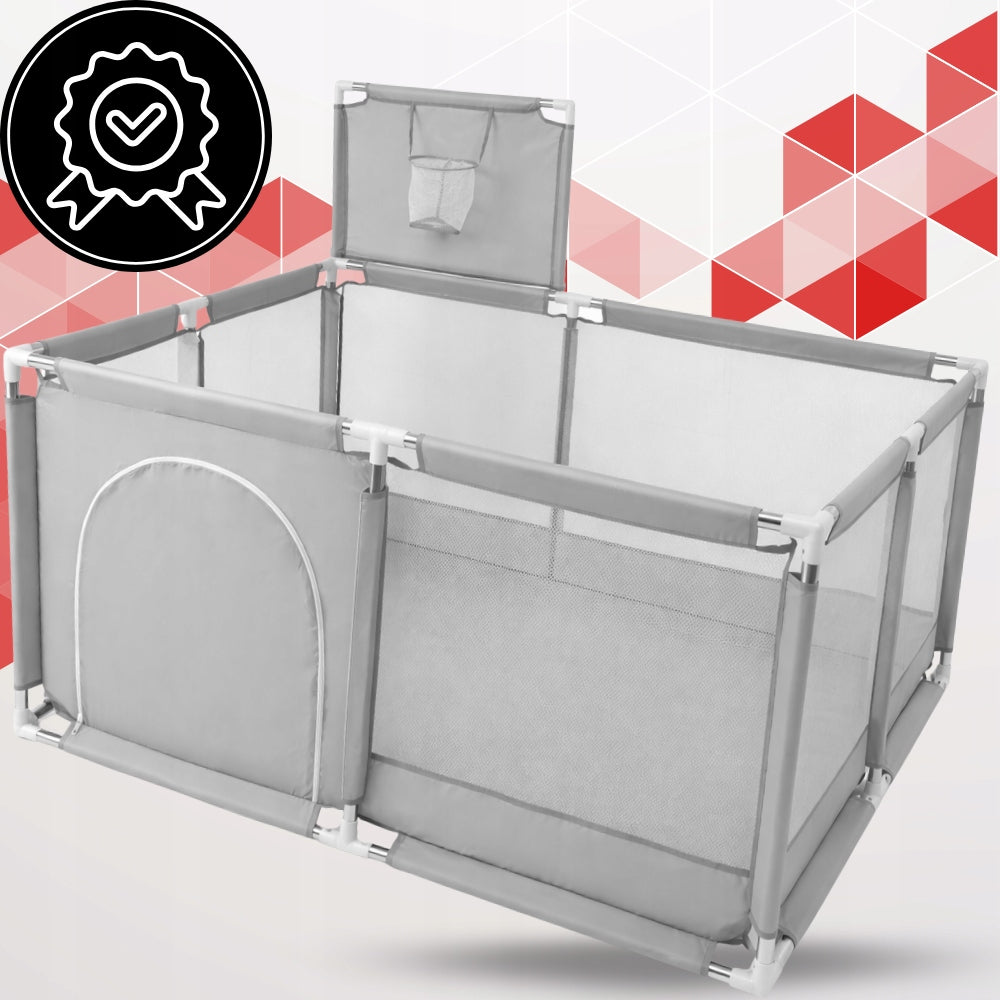 PLAYPEN FOR CHILDREN LARGE + 20 BALLS 126x126 cm SET BALL BASKET Manufacturer code RC-K-459