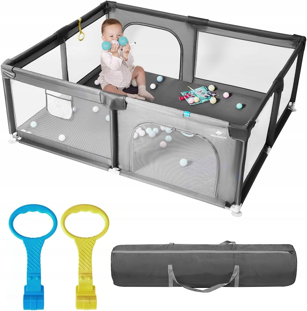 PLAYPEN FOR CHILDREN LARGE GIANT 150x180x66cm DRY POOL