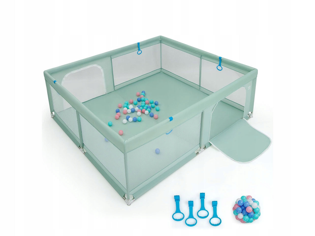 PLAYPEN FOR CHILDREN SQUARE TOYS FOLDING WITH ENTRANCE 200x180 CM Square Toys