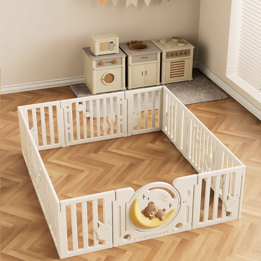 PLAYPEN FOR CHILDREN modular folding pattern MISIO LARGE SIZE Brand Sklep K4