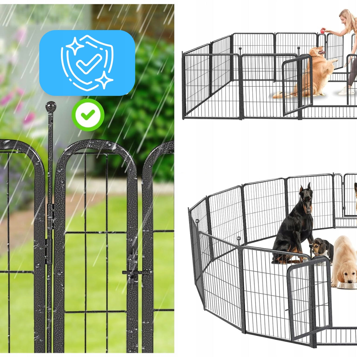 PLAYPEN Farm XXL Modular Dog Breeding Cage Catwalk Grey for Puppies Manufacturer code KP033C