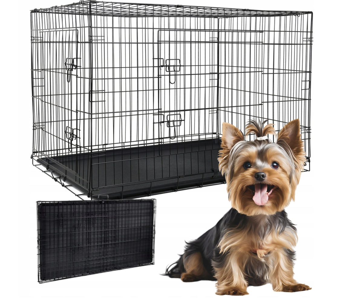PLAYPEN METAL CAGE FOLDING FOR SMALL ANIMAL DOG SOLID 44x63x50,5