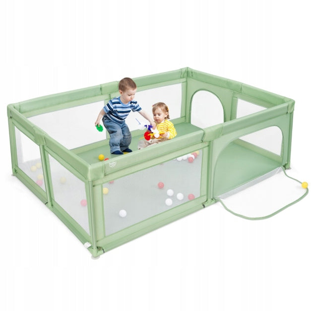 PLAYPEN SQUARE TOYS FOR CHILDREN DRY POOL WITH 50 BALLS 2 ENTRANCES XXL