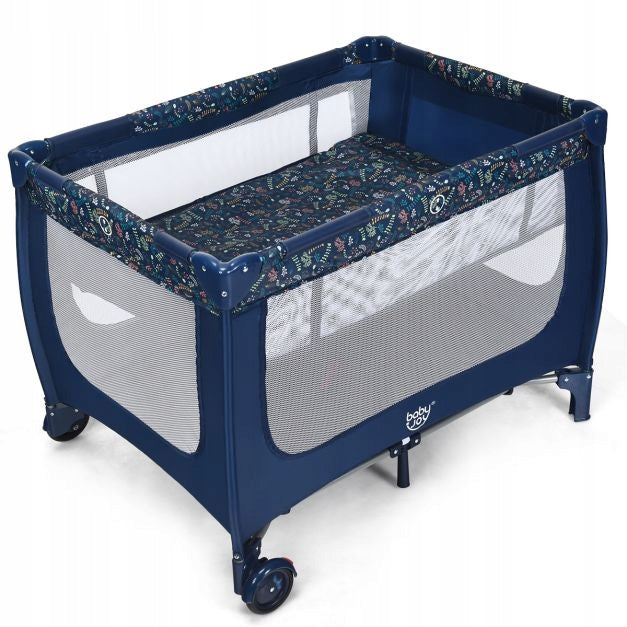 PLAYPEN TRAVEL COT FOR CHILDREN FOLDING PORTABLE 2 LEVEL 65x125