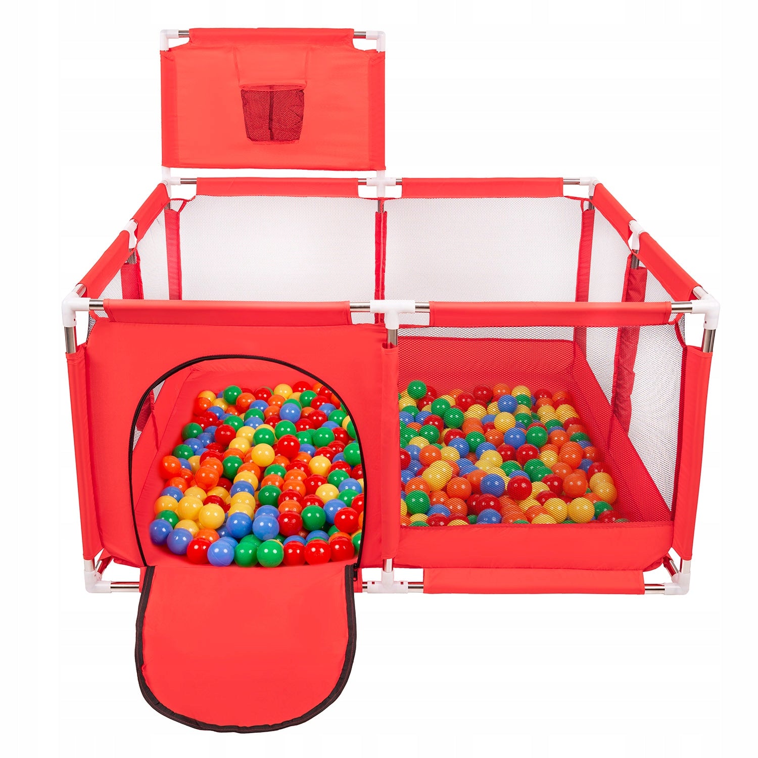 PLAYPEN WITH BASKET DRY POOL FOR CHILDREN 200 BALLS Brand Selonis