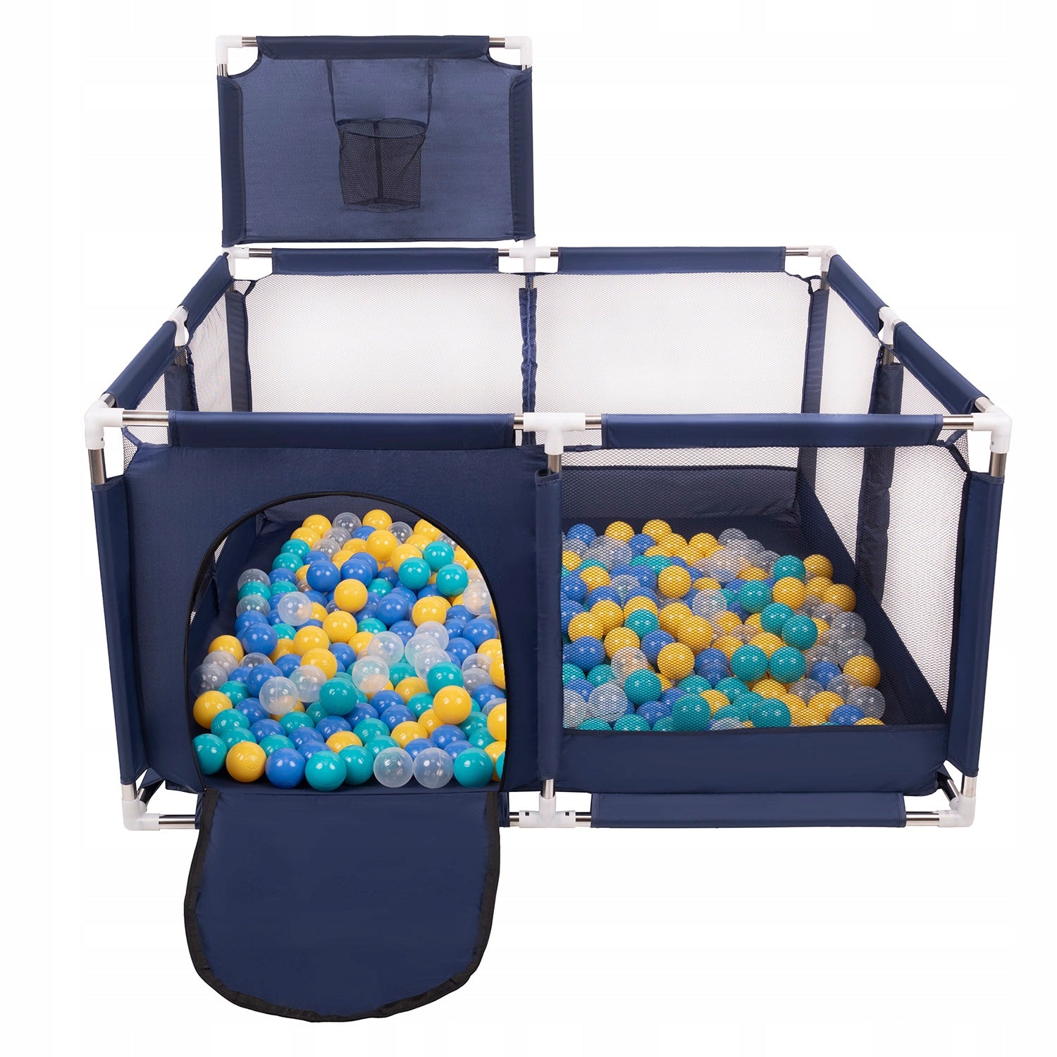 PLAYPEN WITH SQUARE BASKET FOR CHILDREN 100 BALLS Brand Selonis