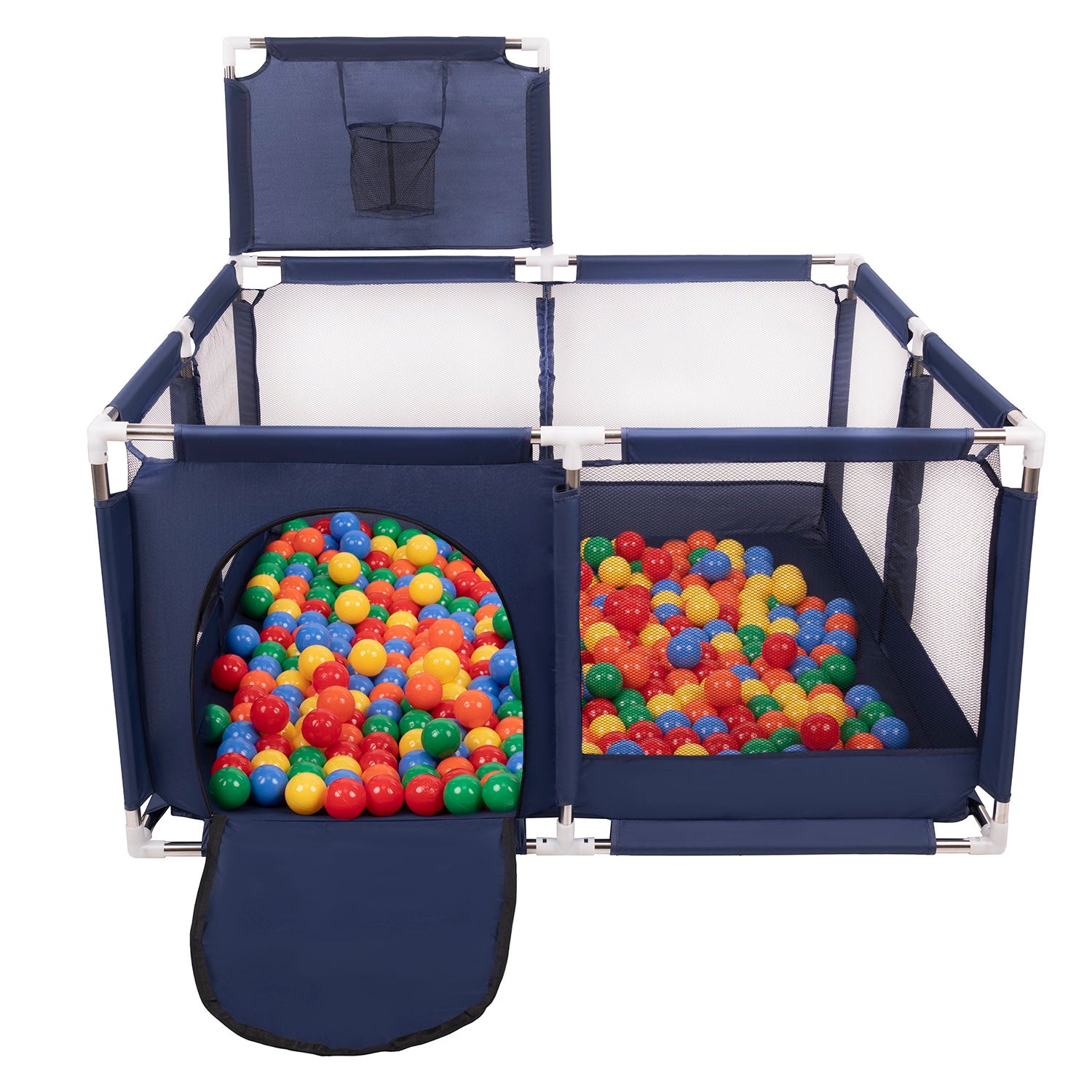 PLAYPEN WITH SQUARE BASKET FOR CHILDREN 200 BALLS Brand Selonis