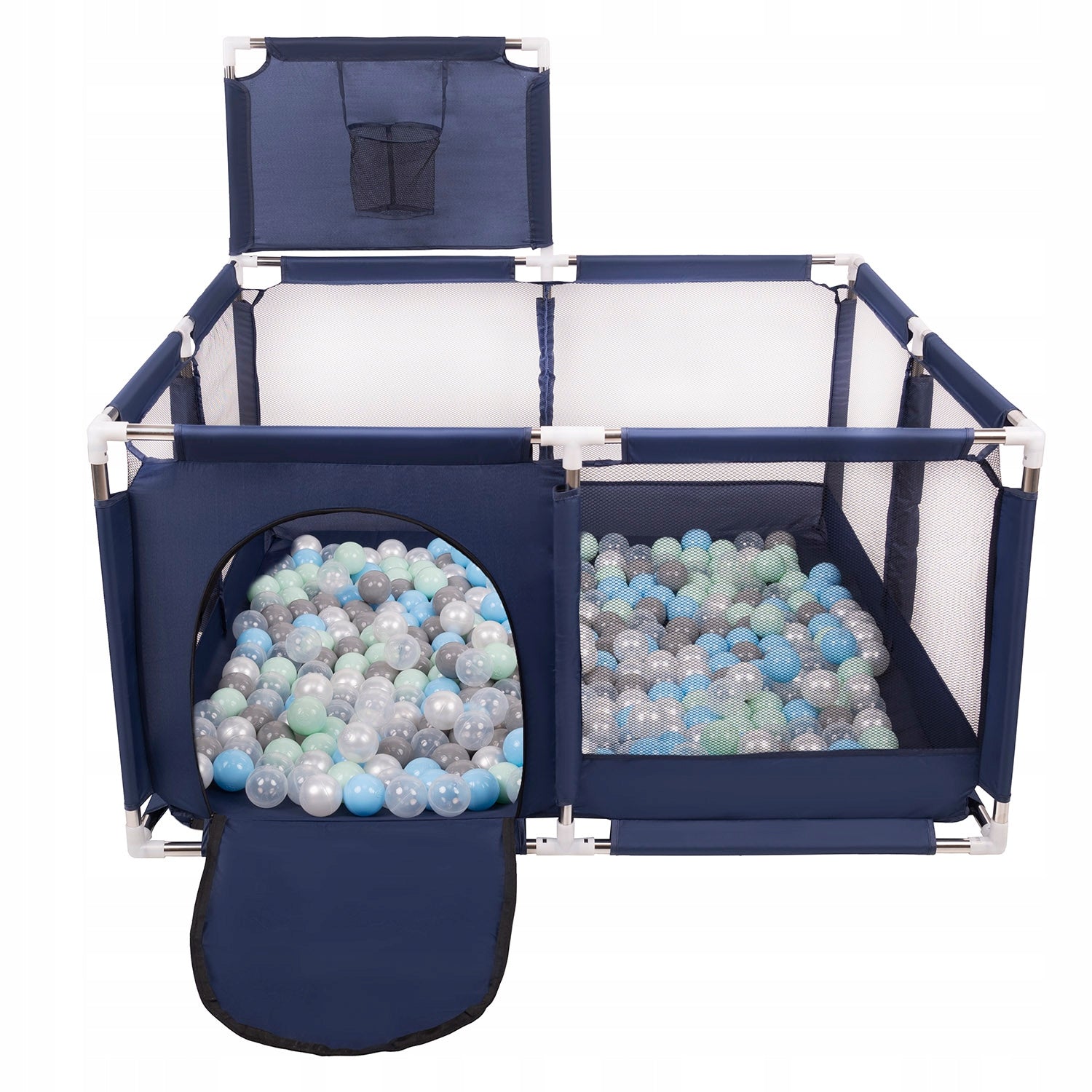 PLAYPEN WITH SQUARE BASKET FOR CHILDREN 200 BALLS Brand Selonis