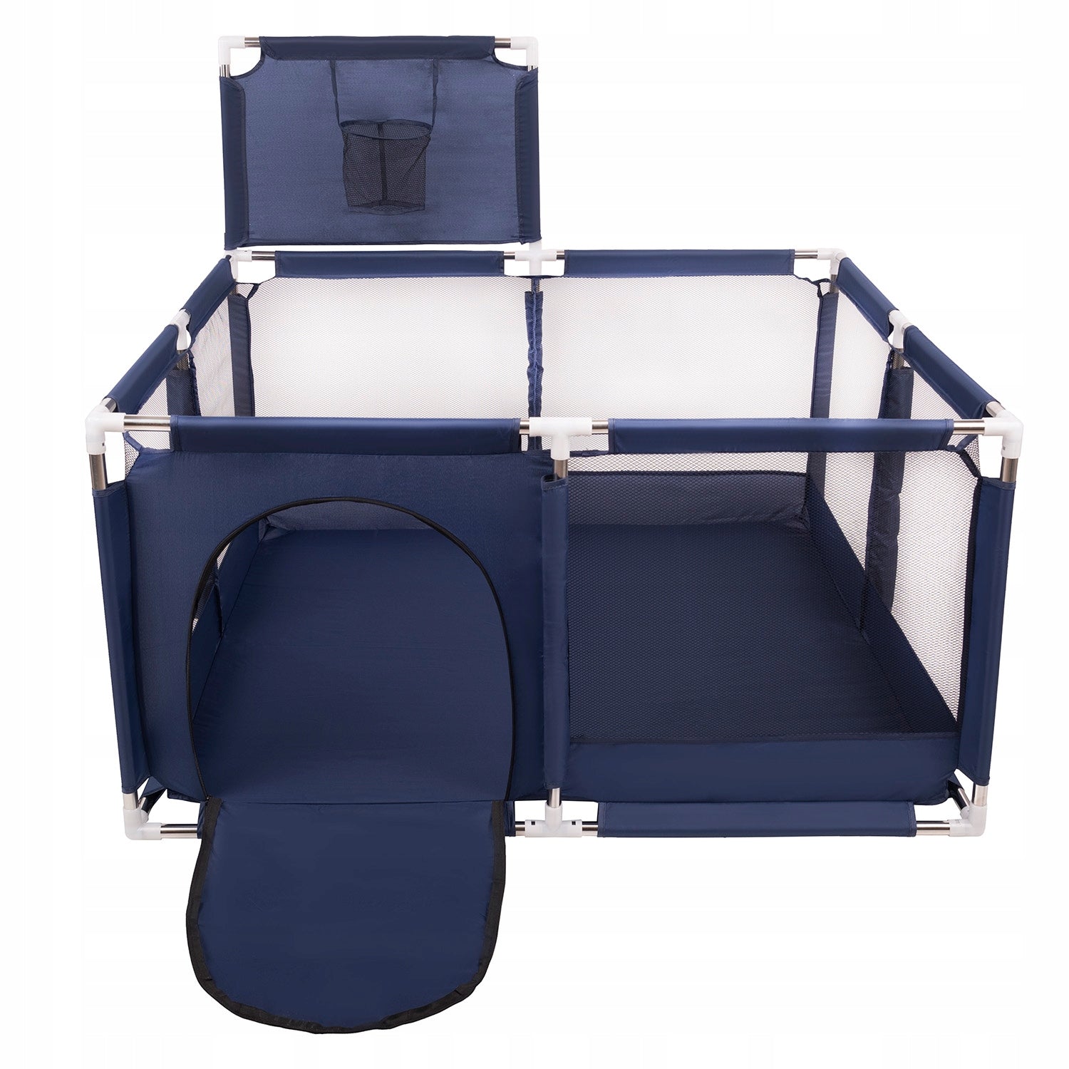 PLAYPEN WITH SQUARE BASKET FOR CHILDREN 200 BALLS Color blue