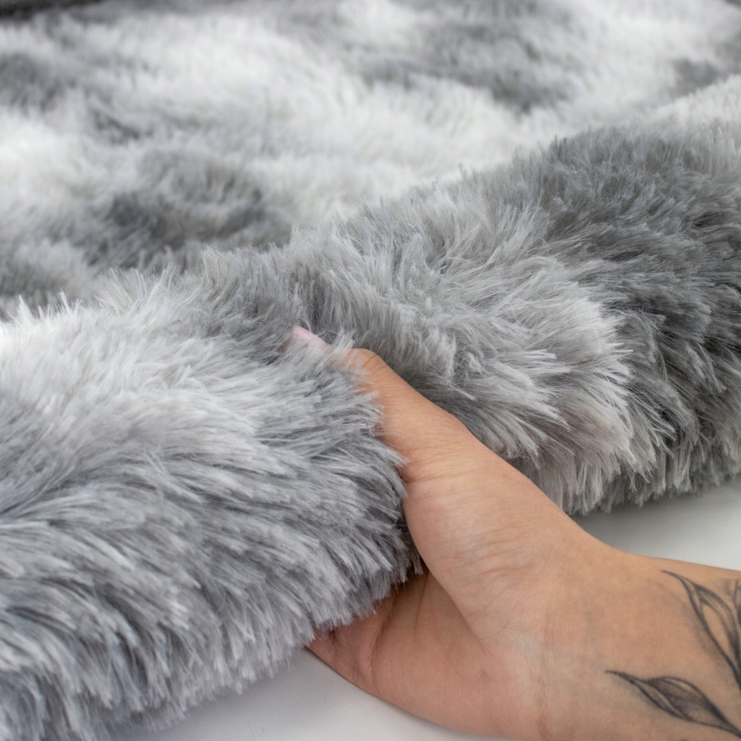 PLUSH CARPET SHAGGY 120x170 CM FLUFFY SOFT FOR LIVING ROOM ECO FUR GREY Packaging status original