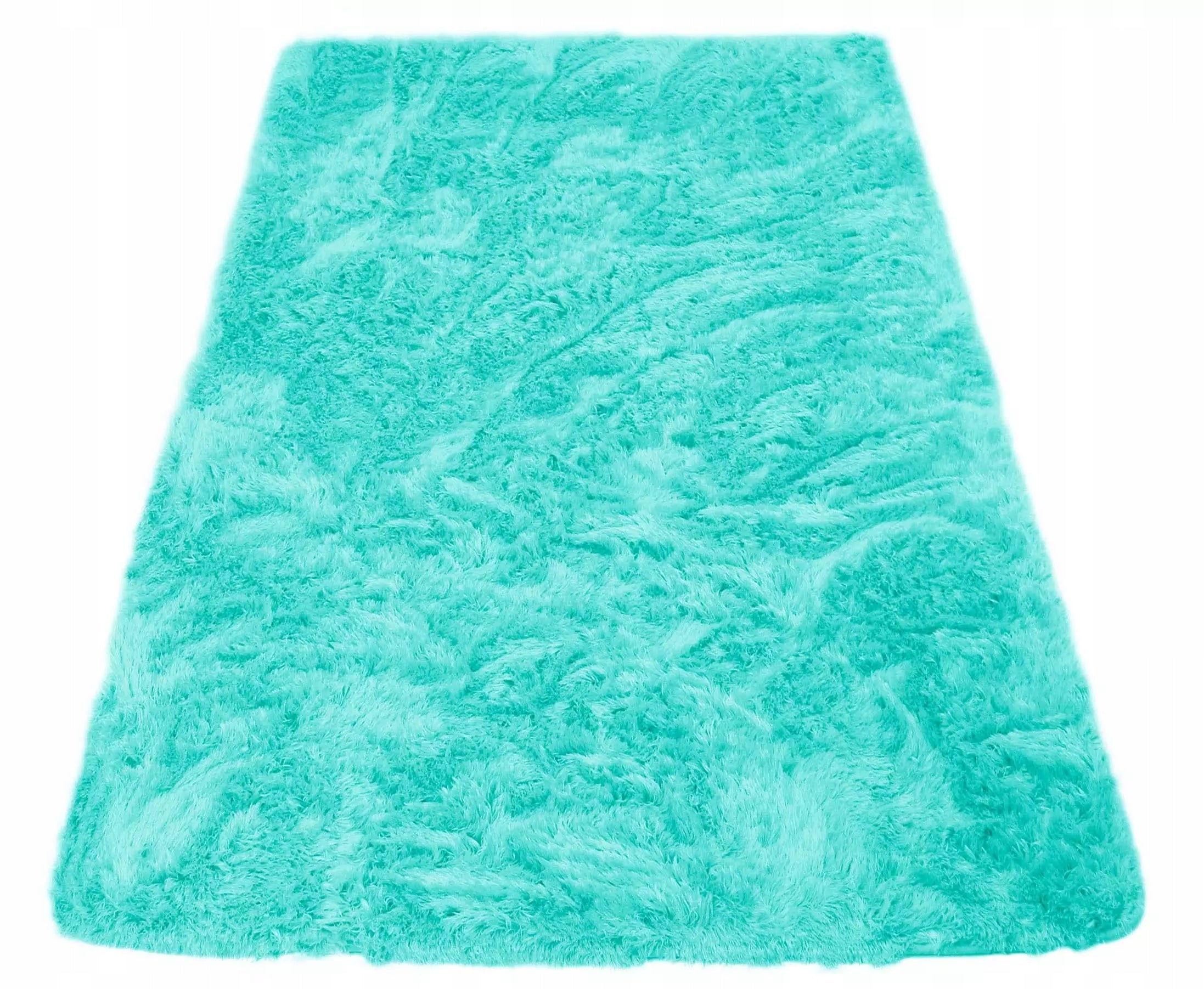 PLUSH CARPET SHAGGY SOFT HAIR TURQUOISE SOFTI PLUSH 40x50 cm Brand ELSIMONE CARPET