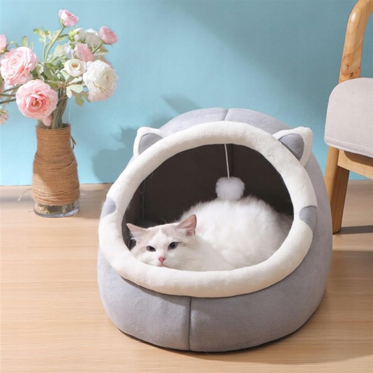PLUSH CAT HOUSE BED BOOTH BEDDING WARM SOFT PILLOW Manufacturer code APT_DA228