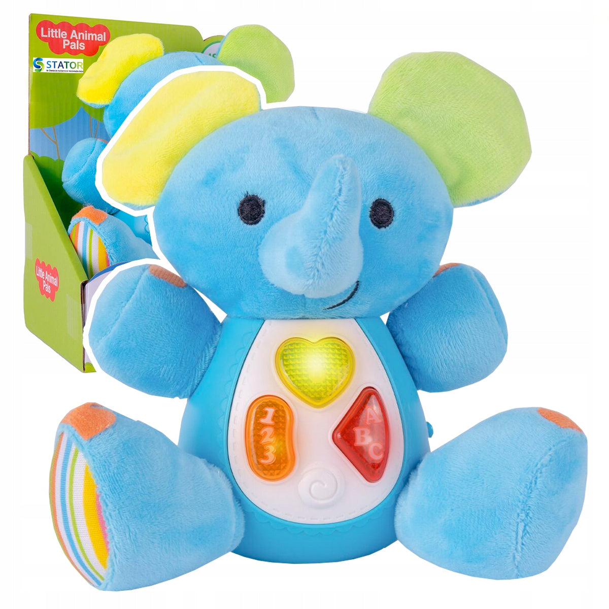 PLUSH ELEPHANT INTERACTIVE CUDDLY BABY SOUND LED LIGHT