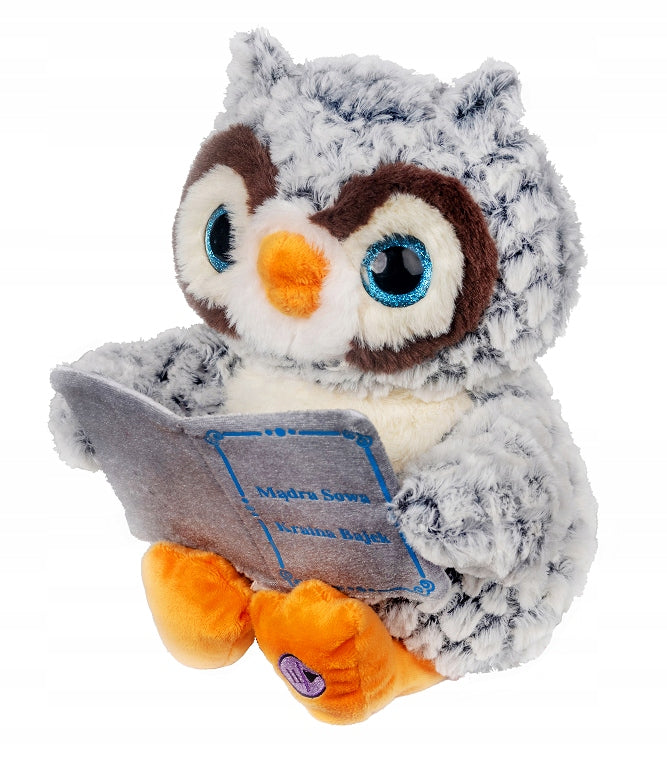 PLUSH OWL PLUSH TOY INTERACTIVE TELLS 3 FAIRY TALES POLISH Brand HH