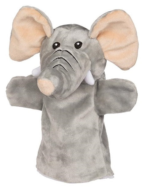 PLUSH TOY ELEPHANT HAND PUPPET FUN HOME THEATER TOY SHOP ONLINE