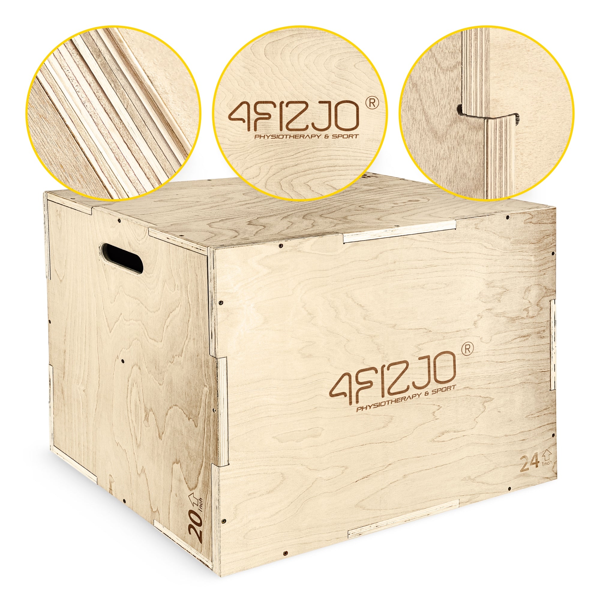 PLYOMETRIC BOX JUMP BOX GYM CROSSFIT WOODEN FOR EXERCISE 75 CM Manufacturer code JUMP BOX 2