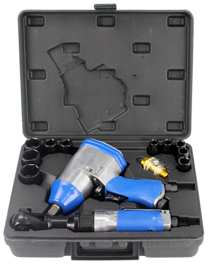 PNEUMAT TOOL SET. 14PCS 2+12accesses Packaging status original
