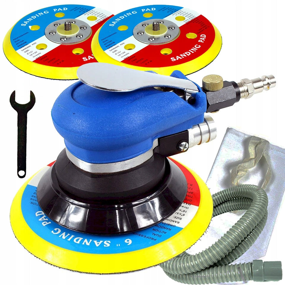 PNEUMATIC ECCENTRIC OSCILLATING GRINDER 125+150MM METAL WOOD