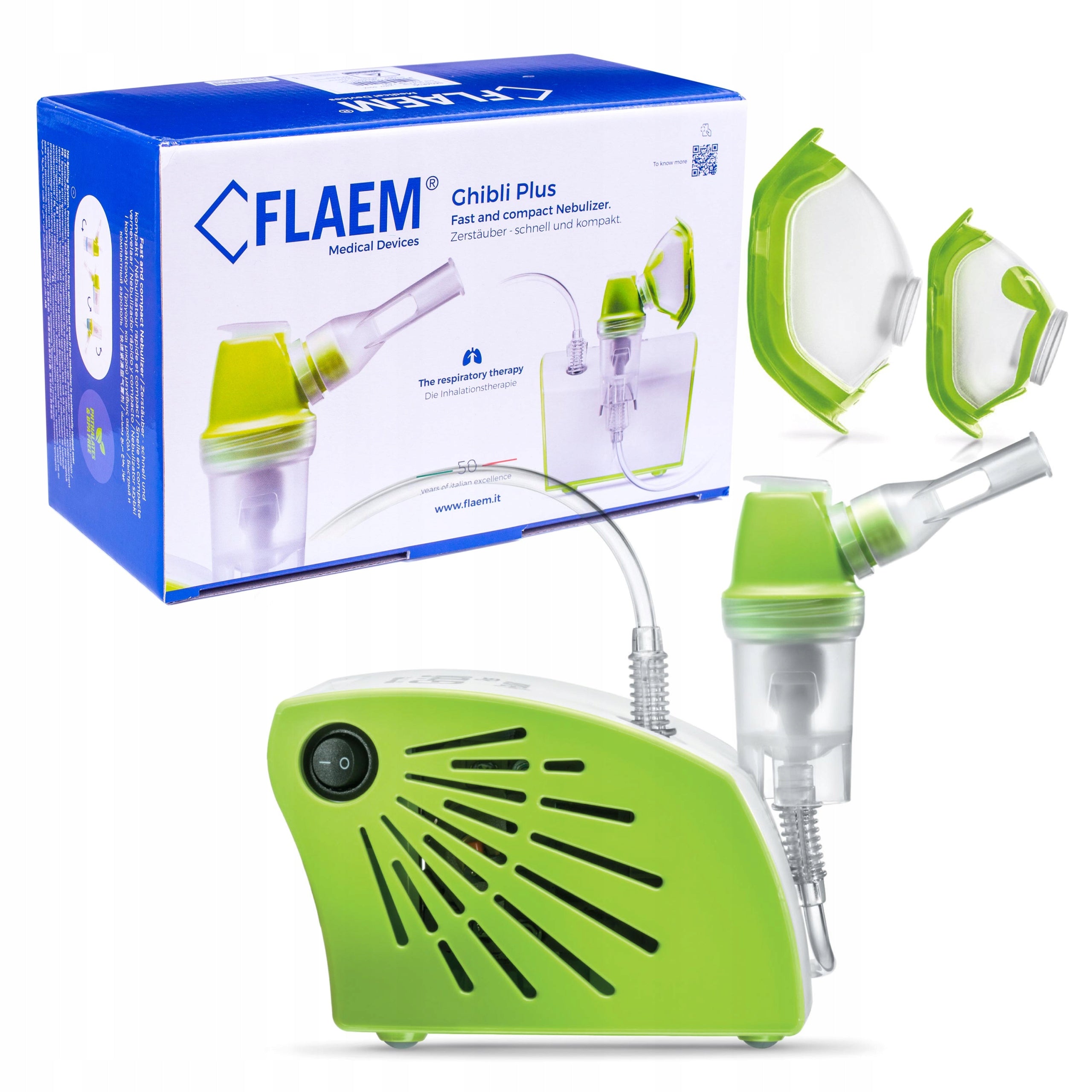 PNEUMATIC NEBULIZER INHALER FOR KNITTING FLAEM GHIBLI PLUS EAN (GTIN) 8018294012090