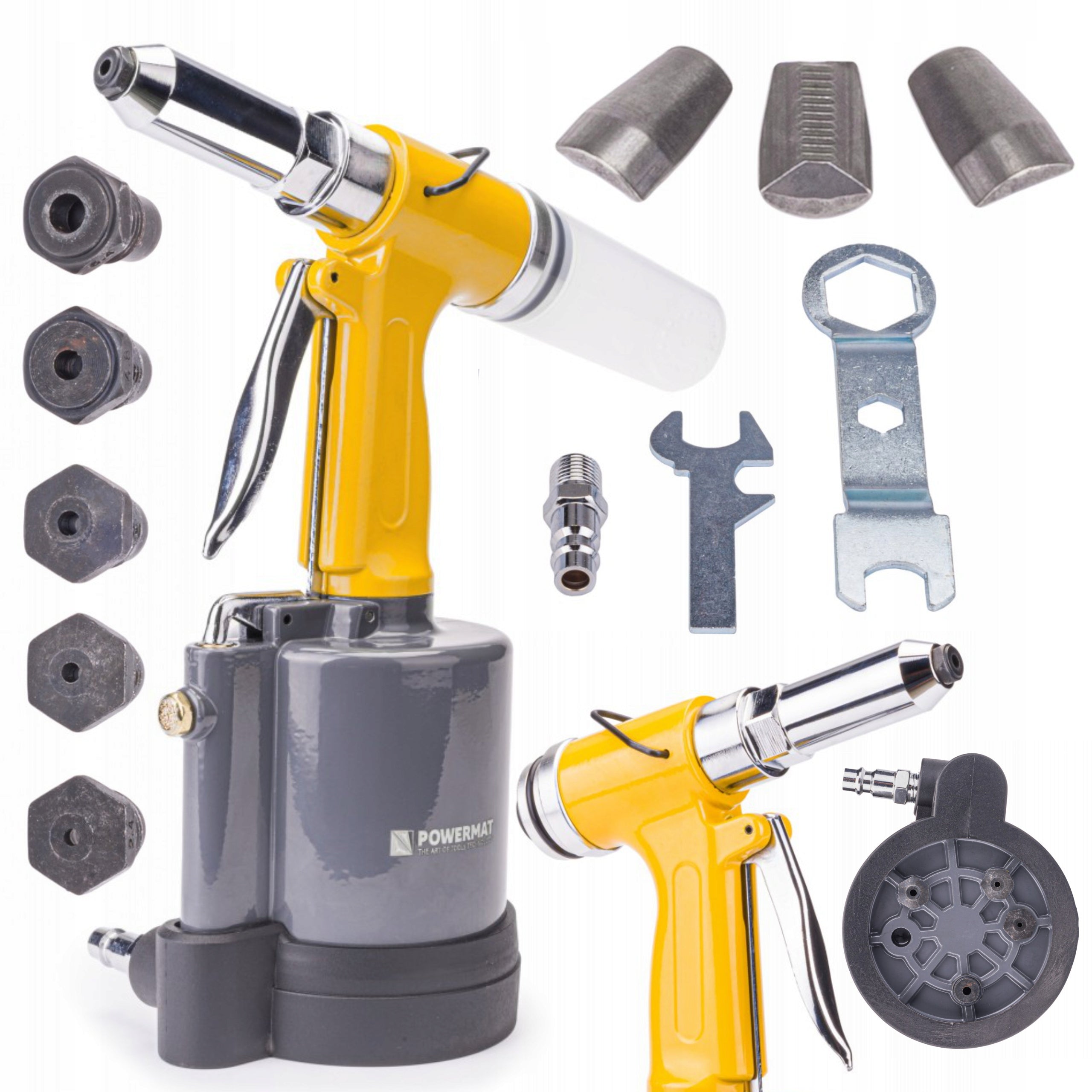 PNEUMATIC RIVETER FOR RIVETS 2,4 - 6,4 MM 1400KG SOLID PM-NP-1400T Manufacturer code PM-NP-1400T