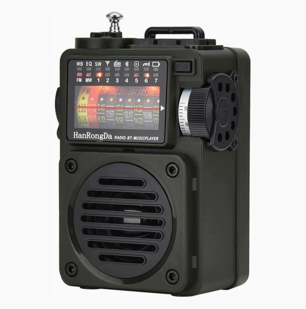 POCKET RADIO BLUETOOTH RETRO MULTIBAND DIGITAL RECHARGEABLE AM FM SW