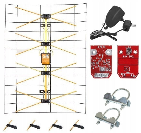 POLAND POWERFUL DVB-T MUX8 150km mesh TV ANTENNA