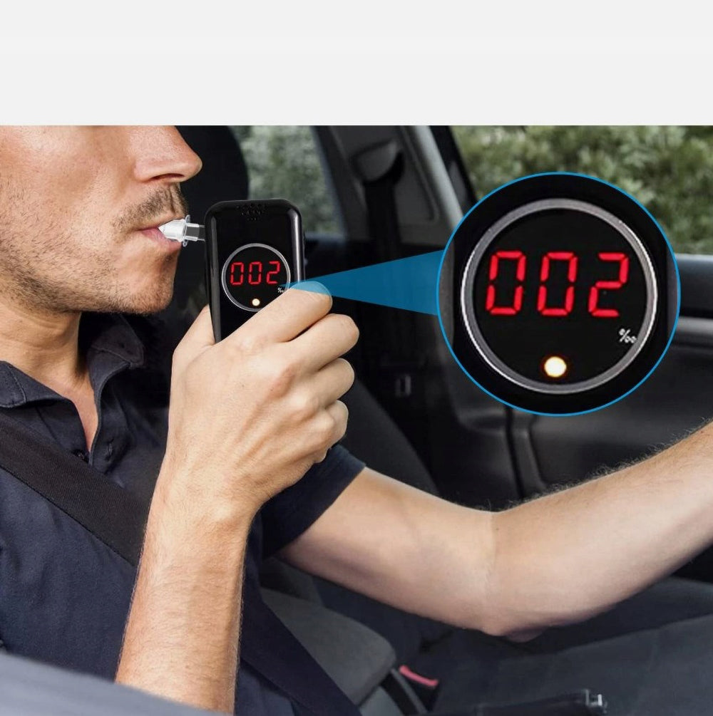 POLICE BREATHALYZER PROFESSIONAL + 12 PCS MOUTHPIECES +COVER Brand no brand