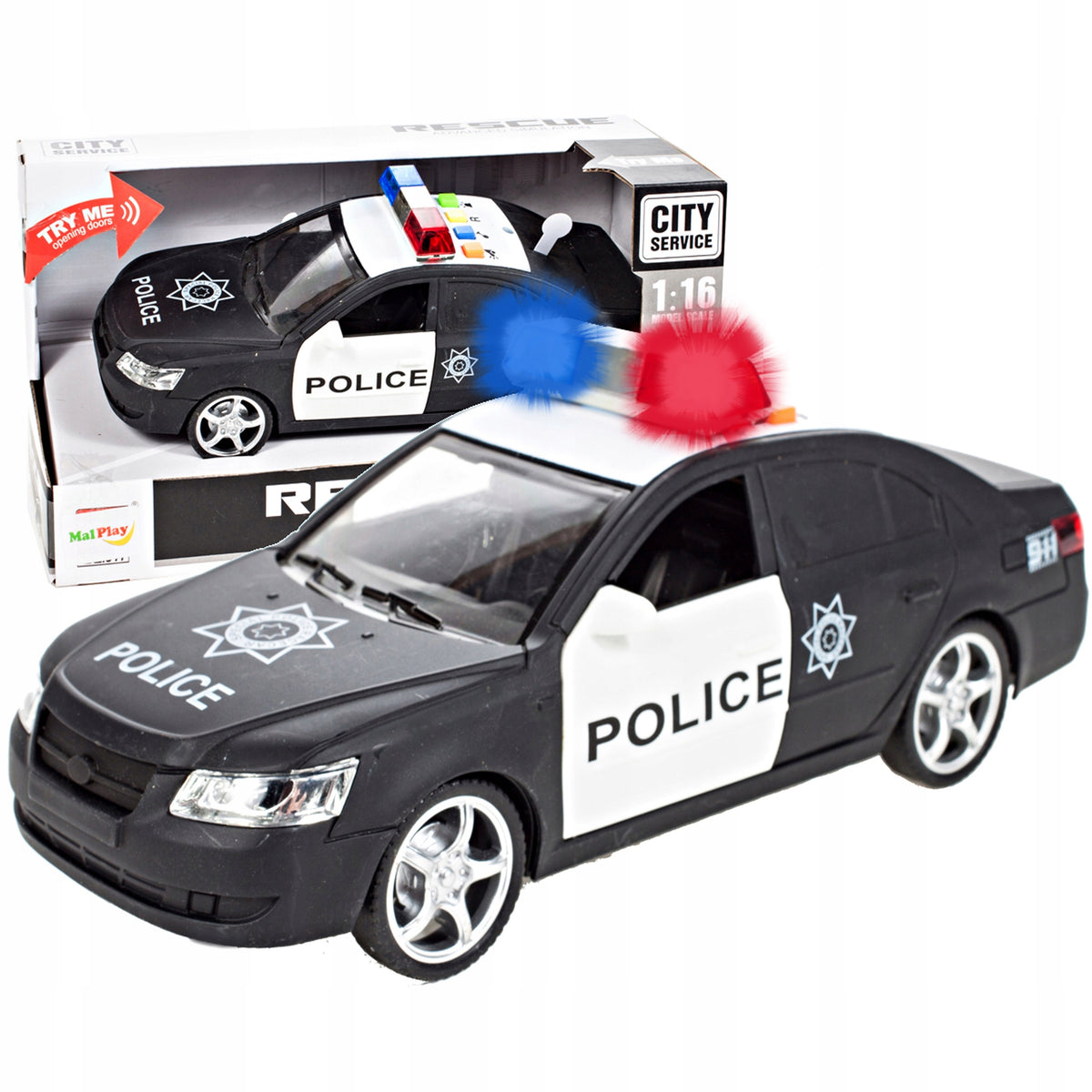 POLICE CAR INTERACTIVE CAR POLICE 1:16 FOR BOY TO PLAY