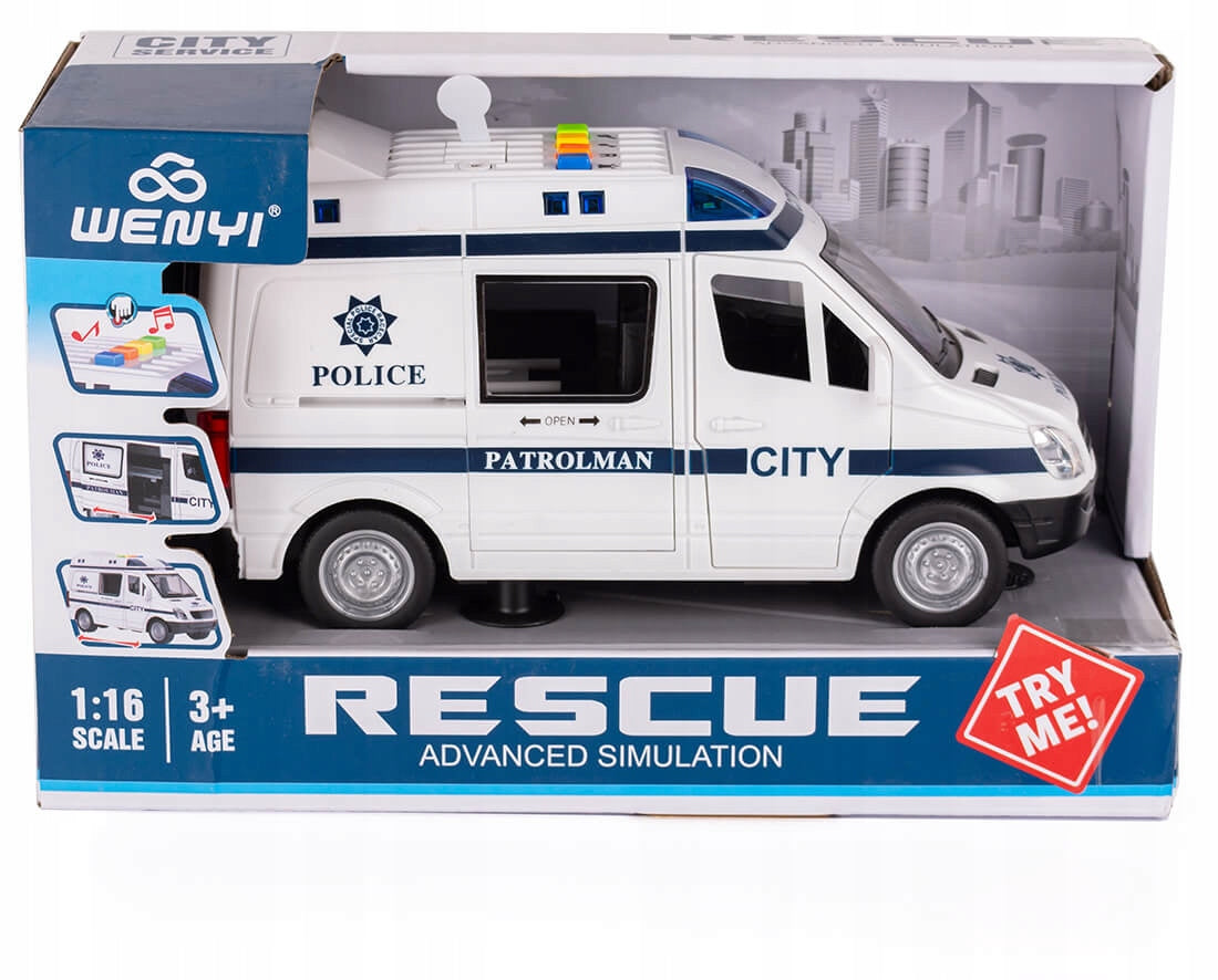 POLICE CAR POLICE INTERACTIVE TOY 3+ Packaging status original