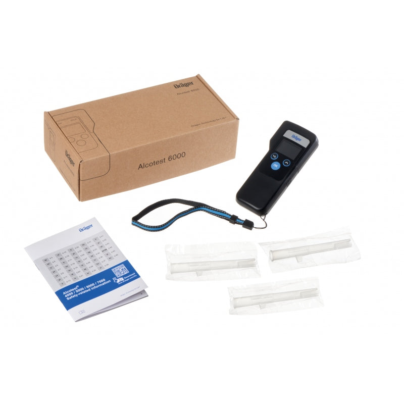 POLICE electrochemical breathalyzer DRAGER Alcotest 6000 ACCURATE MEASUREMENT Manufacturer code AC44-11202