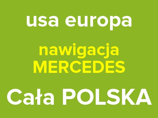 POLISH MENU MERCEDES CLA GLA GLE ML NAVIGATION USA Map Radio Carplay