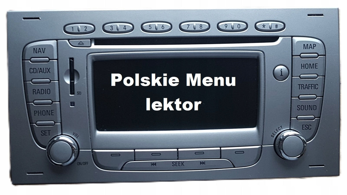 POLSKIE MENU LEKTOR FORD NAWIGACJA FX NAPRAWA MONDEO S-MAX KUGA GALAXY Manufacturer code MONDEO C-MAX GALAXY KUGA FOCUS
