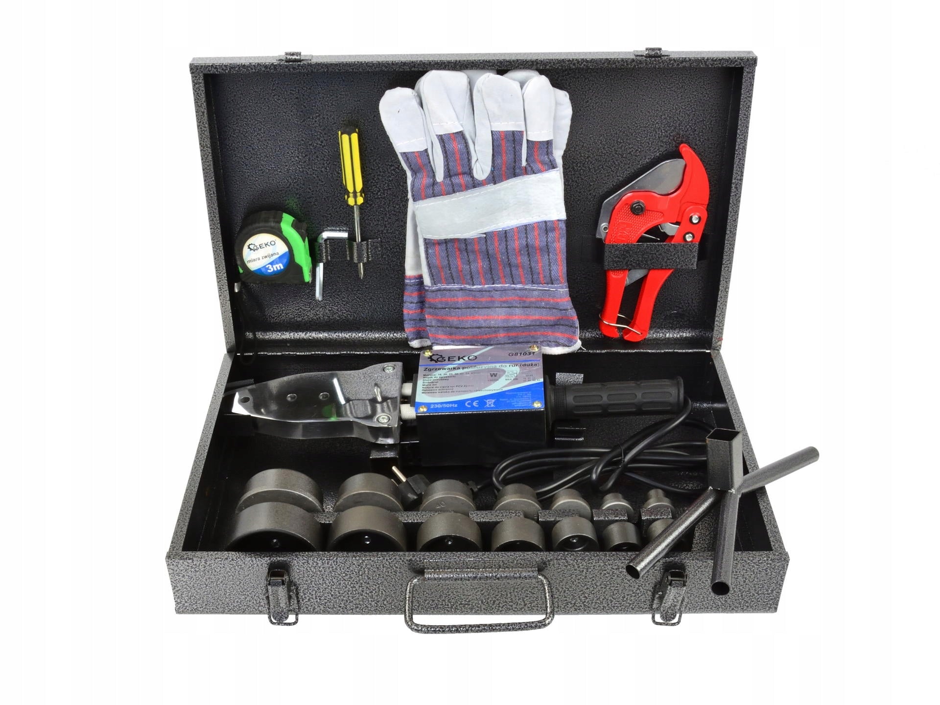 POLYFUSION WELDING MACHINE FOR PIPES 1500 IN WITH ACCESSORIES GEKO Manufacturer code G81031