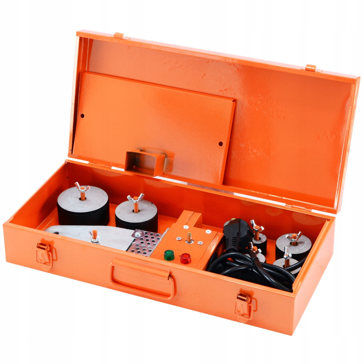 POLYFUSION WELDING MACHINE FOR PIPES STRONG PP PVC 7 DIES 16-63 BL. Manufacturer code 38402