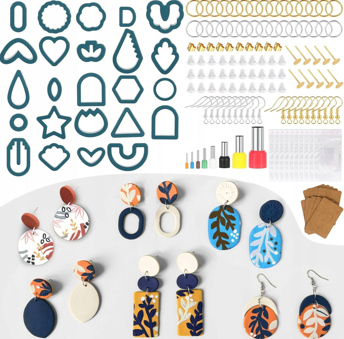 POLYMER CLAY MOLDS 142PCS CREATIVE MULTI-SHAPE SET