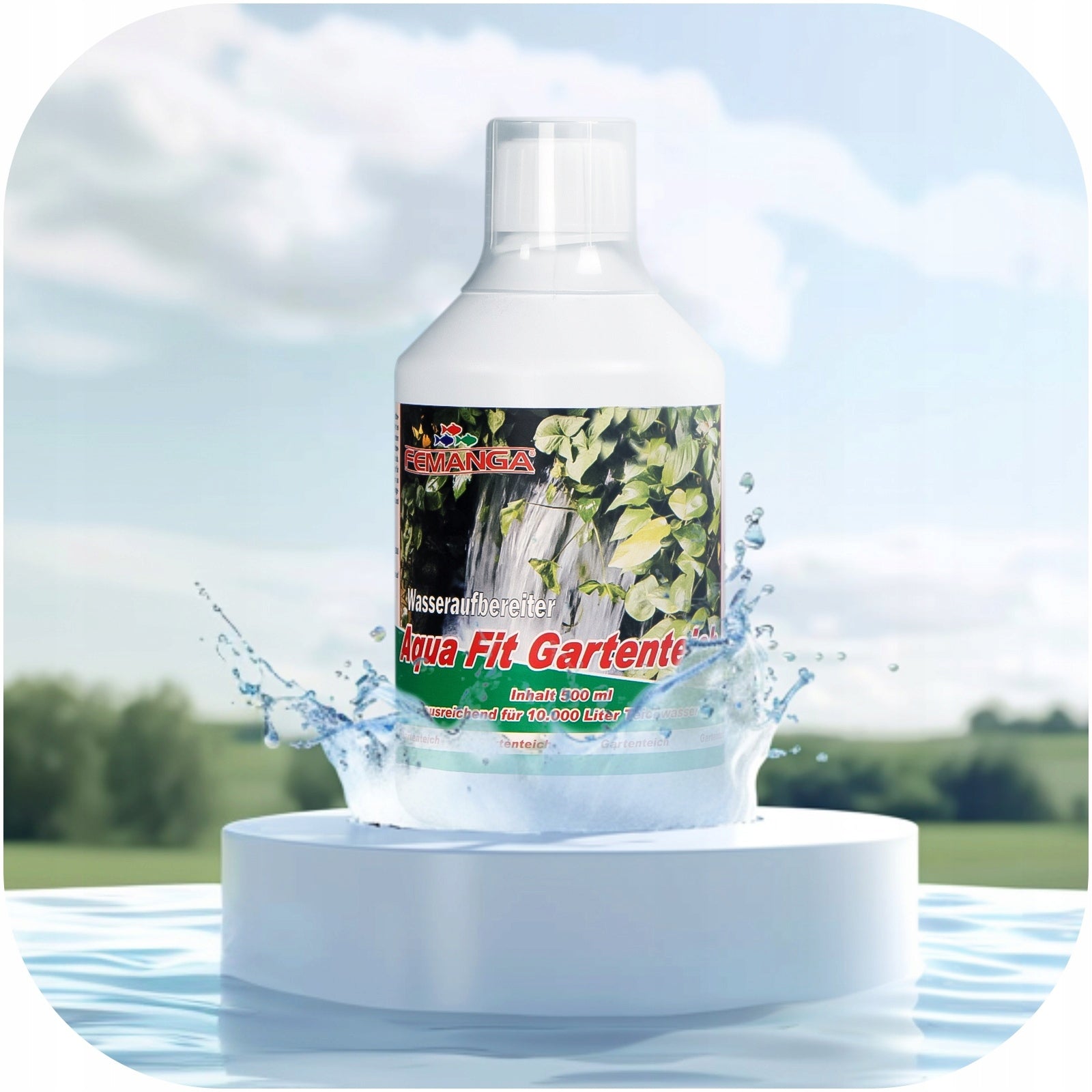 POND WATER TREATMENT FEMANGA GERMAN COMPANY CRASTICAL CLEAR WATER Manufacturer code UZDATNIACZ DO WODY W OCZKU WODNYM
