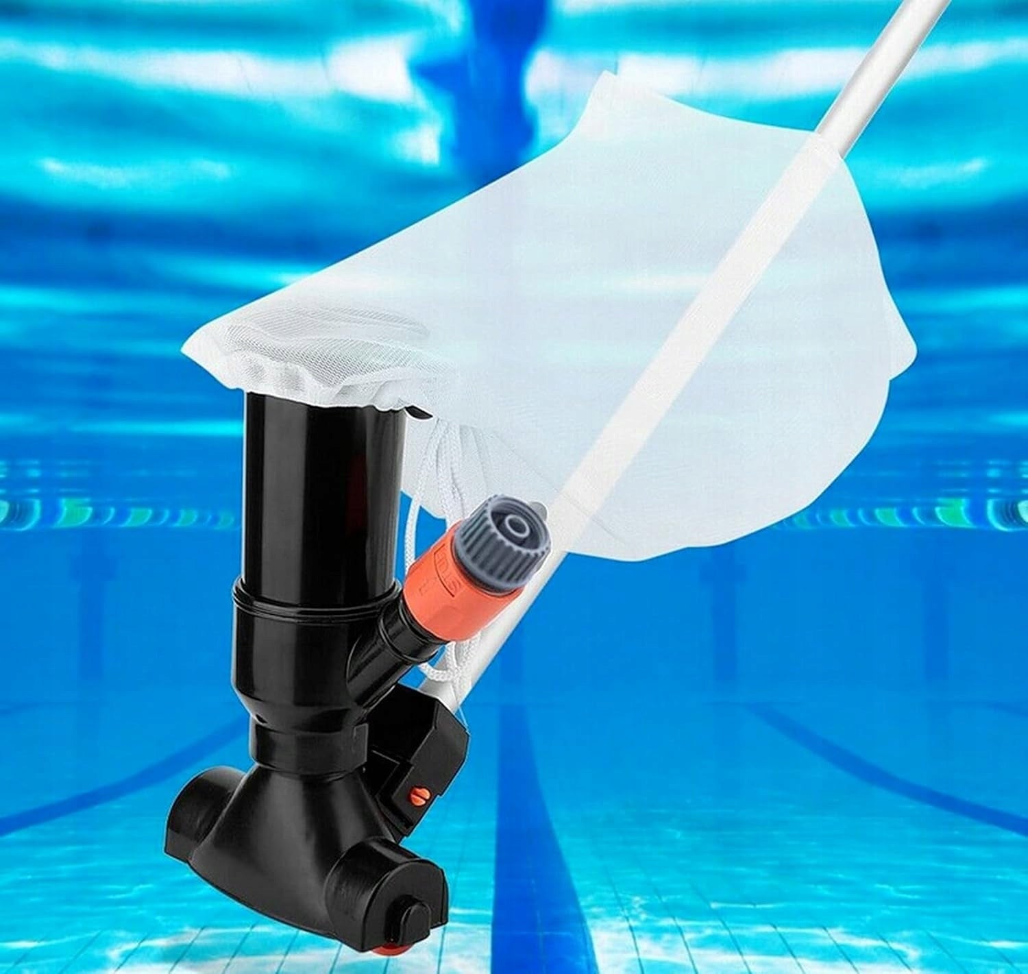 POOL BOTTOM CLEANING VACUUM CLEANER SET + TELESCOPIC POLE + XXL MESH Power 0 W