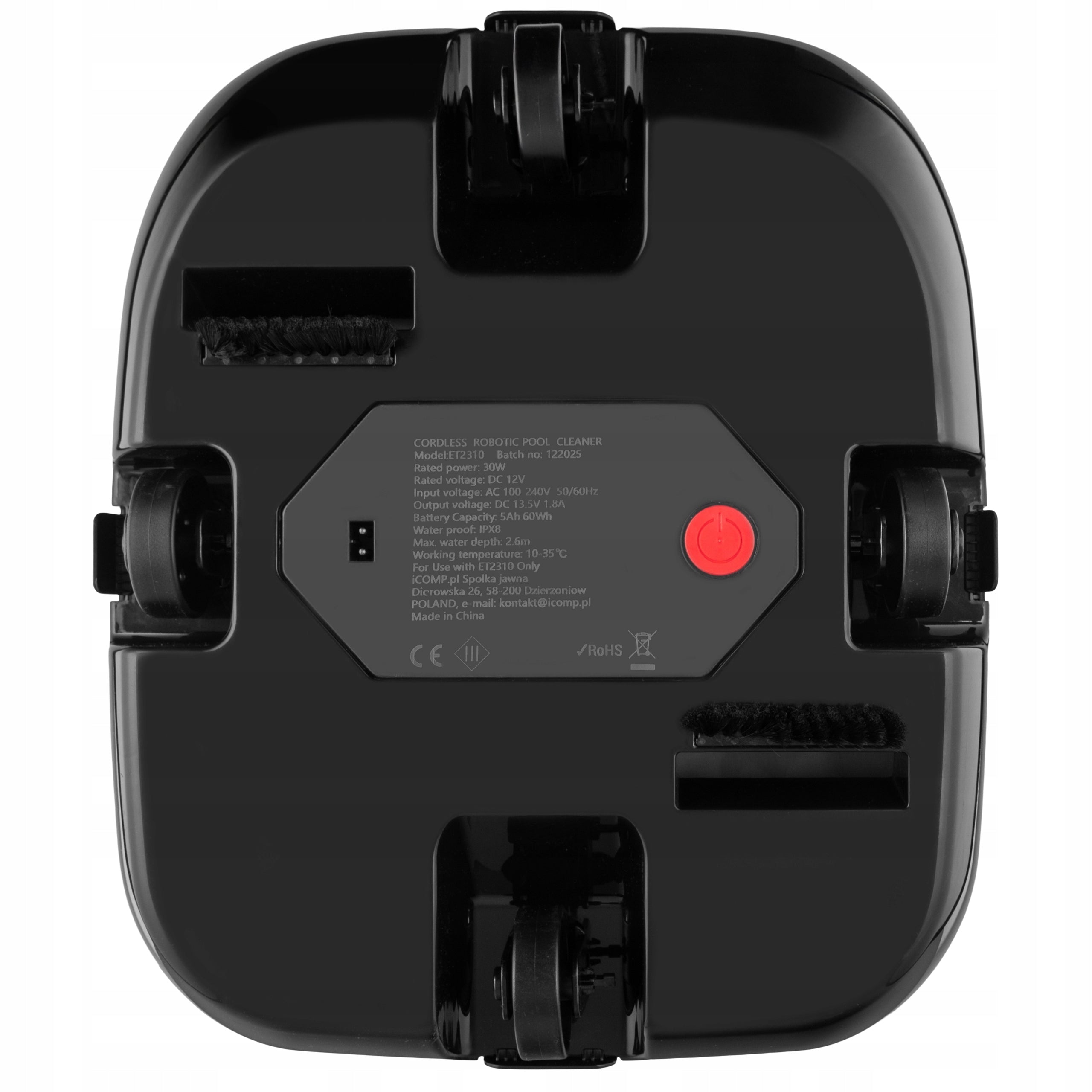 POOL BOTTOM CLEANING VACUUM CLEANER WIRELESS ROBOT AUTOMATIC COL Batteries included yes