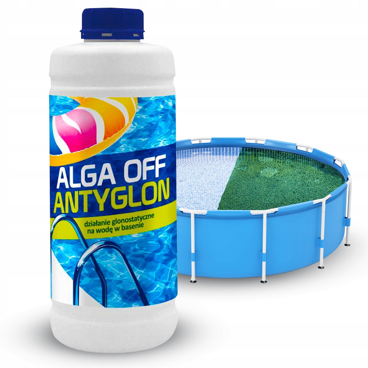 POOL CHEMISTRY FOR SWIMMING POOL GAMIX ANTIALGAE ALGAE OFF FOR ALGAE WATER LIQUID 2L Brand Gamix