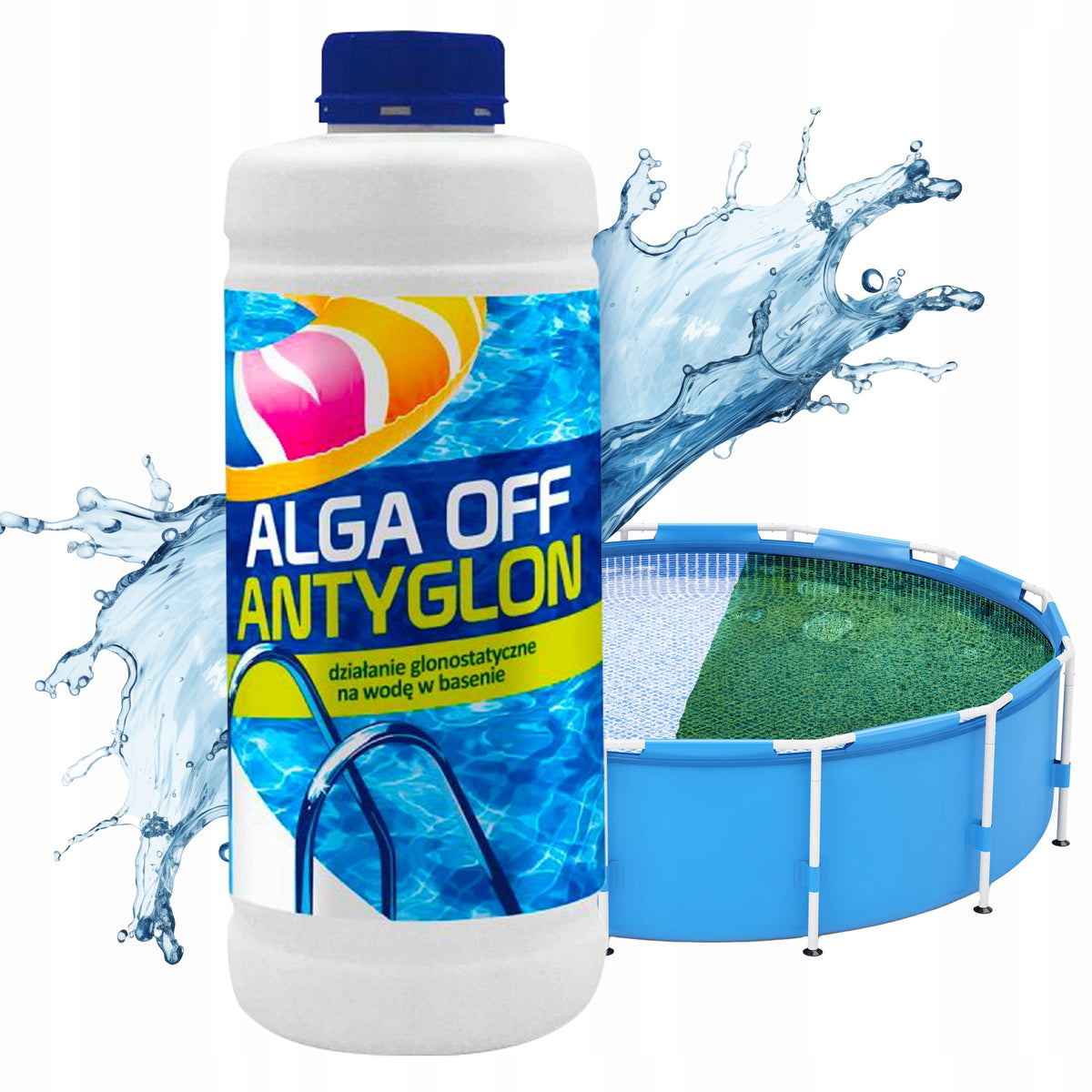 POOL CHEMISTRY FOR SWIMMING POOL GAMIX ANTIALGAE ALGAE OFF FOR ALGAE WATER LIQUID 2L Manufacturer code G654933