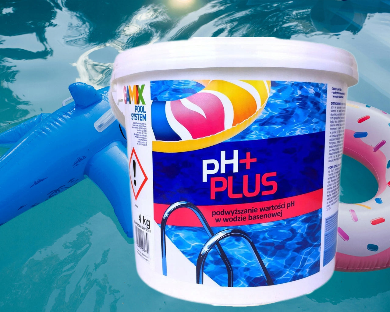 POOL CHEMISTRY FOR SWIMMING POOL PH+ PLUS granules 4kg Manufacturer code 5903462003679