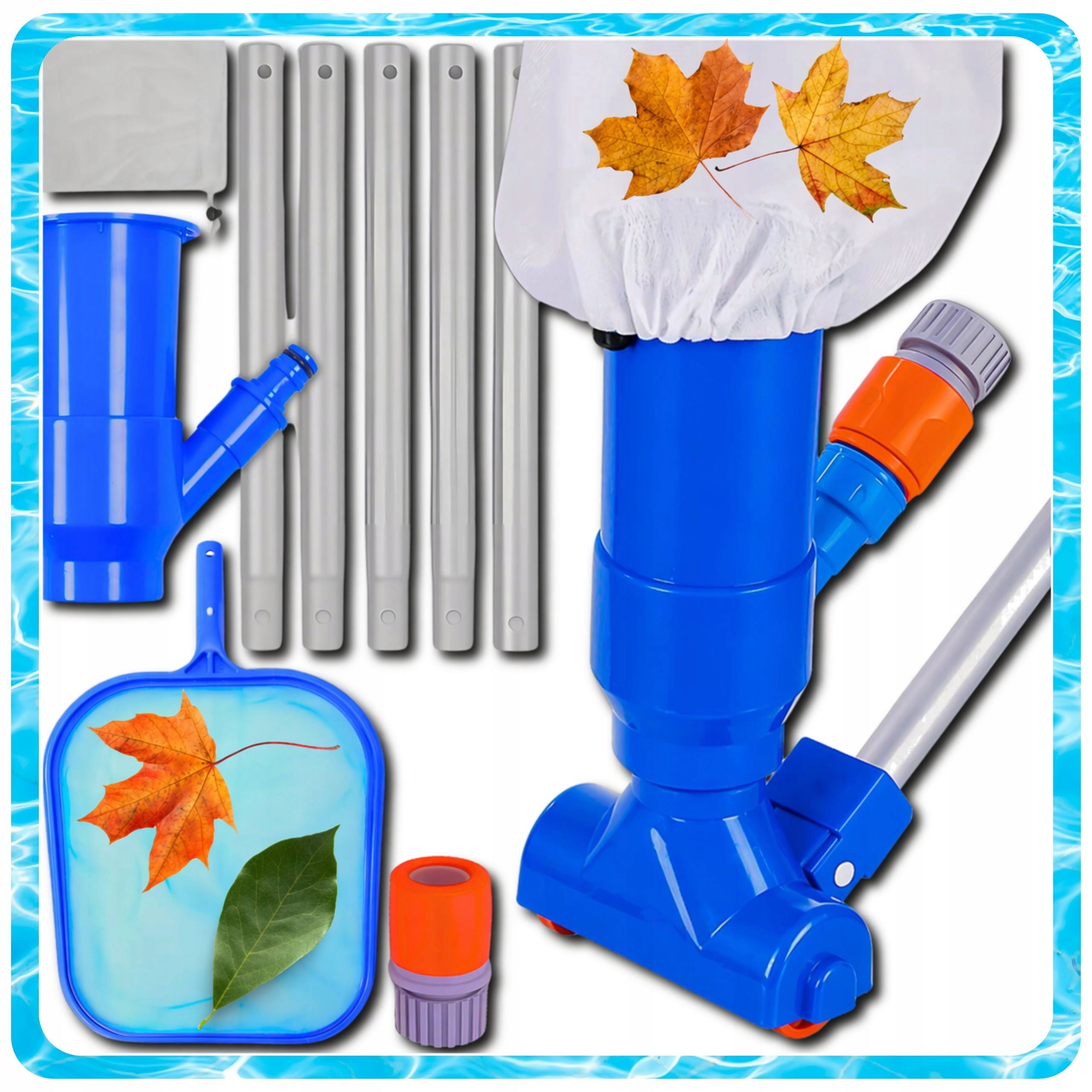 POOL CLEANING KIT HANDHELD VACUUM CLEANER FOR POOL MESH STRAINER SET Packaging status original