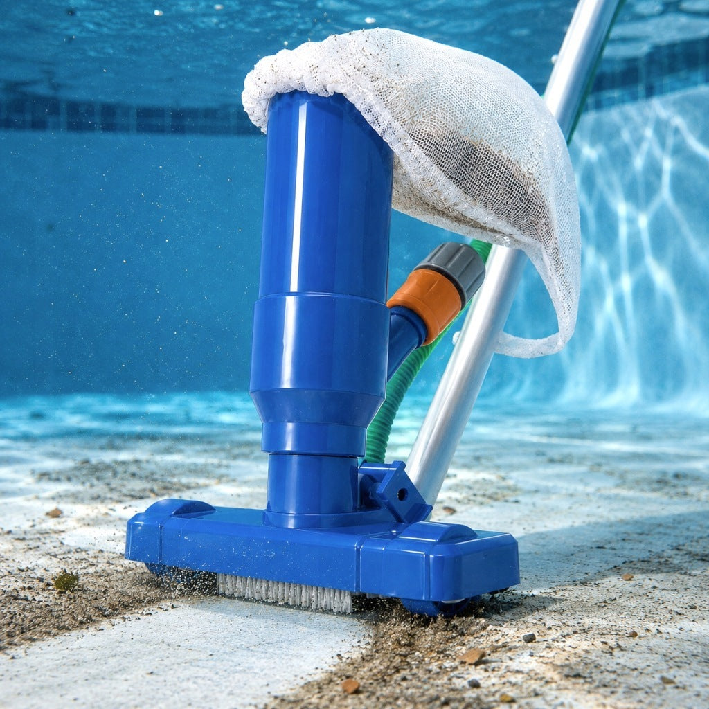 POOL CLEANING KIT WATER VACUUM CLEANER TELESCOPIC POLE 120CM SEAT Manufacturer Maxsell