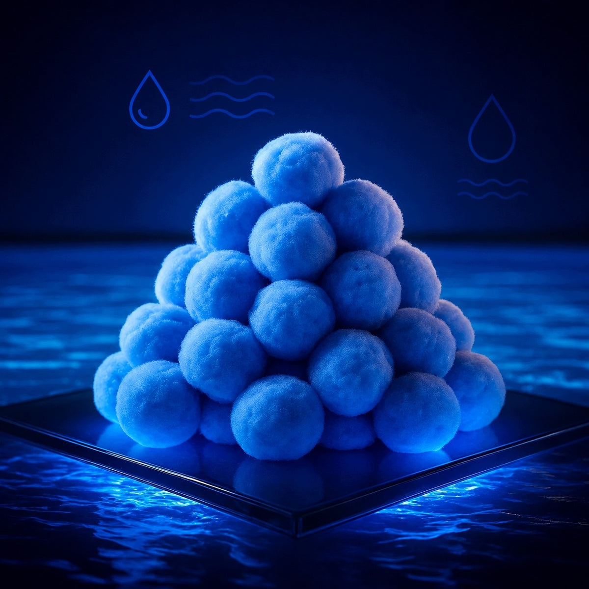 POOL FILTER BALLS LARGE 700G FILTER PUMPS WITH SILVER IONS Manufacturer code KULKI FILTRACYJNE DO BASENU 700g