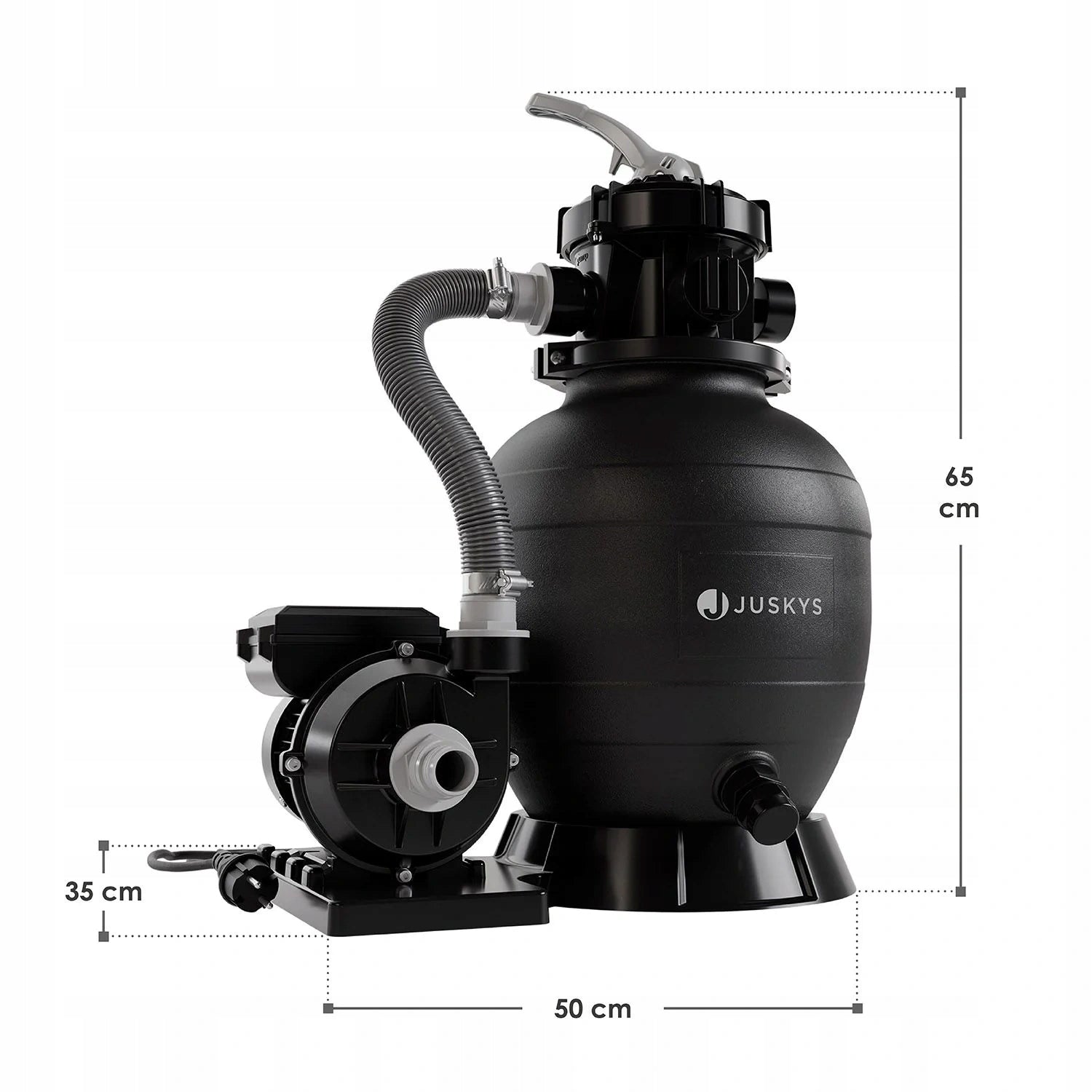 POOL FILTER SAND PUMP FILTRATION FOR SWIMMING POOL 250W + TIMER * BALLS Brand Juskys