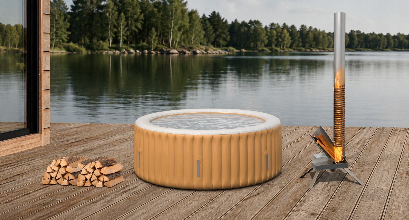 POOL HEATING WITH FIREWOOD HEAT PUMP POOL HEATER TITANIUM Manufacturer code OGRZEWANIE BASENOWE Z DREWNEM OPAŁOWYM POMPA