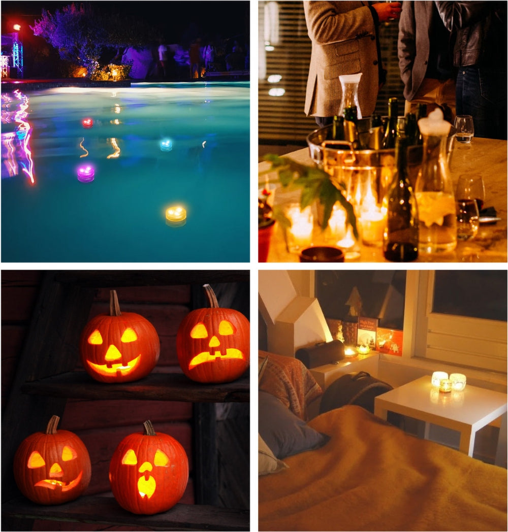 POOL LIGHTS LED POOL LIGHTS JACUZZI RGB 5 PIECES WITH 1 REMOTE CONTROL Packaging status original